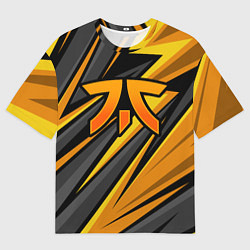 Футболка оверсайз мужская Fnatic - киберспорт желтый, цвет: 3D-принт