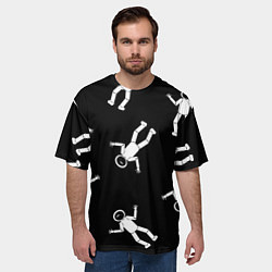 Футболка оверсайз мужская День космонавтики, цвет: 3D-принт — фото 2