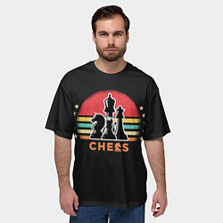 Футболка оверсайз мужская Шахматные фигуры chess, цвет: 3D-принт — фото 2