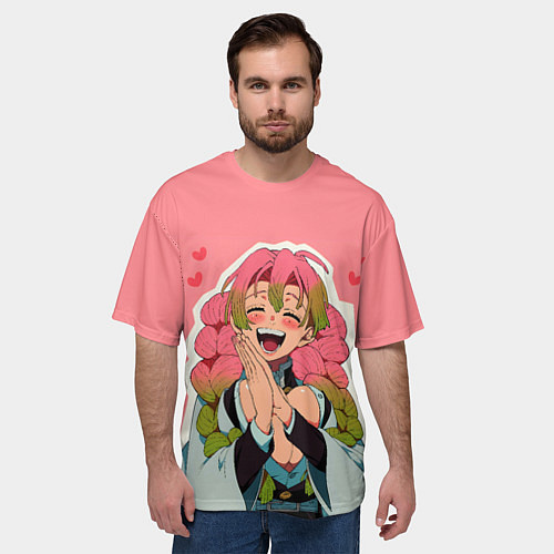 Мужская футболка оверсайз Мицури Канроджи - Клинок демонов / 3D-принт – фото 3