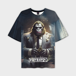 Футболка оверсайз мужская Gorilla Payday 3, цвет: 3D-принт