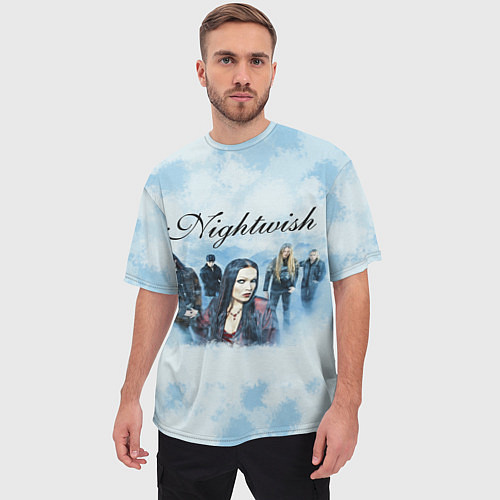 Мужская футболка оверсайз Nightwish band / 3D-принт – фото 3