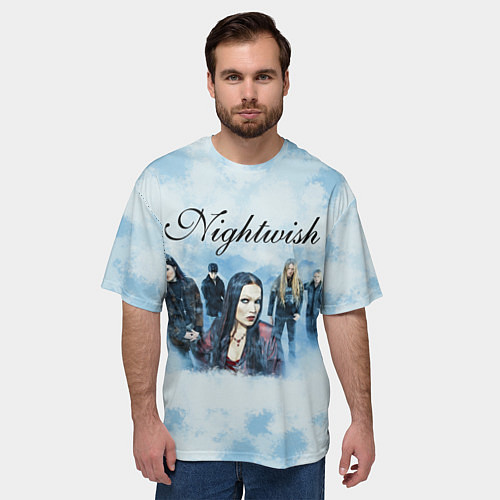Мужская футболка оверсайз Nightwish band / 3D-принт – фото 3