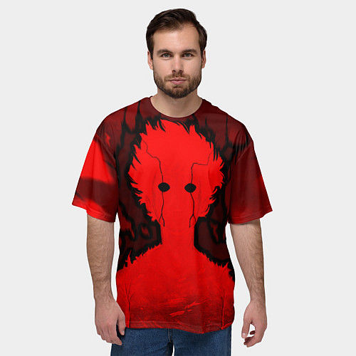 Мужская футболка оверсайз Mob Psycho 100 Rage / 3D-принт – фото 3