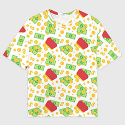 Футболка оверсайз мужская Cash, цвет: 3D-принт