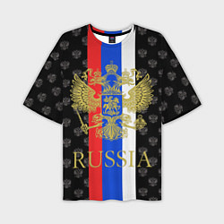 Футболка оверсайз мужская Russia, цвет: 3D-принт