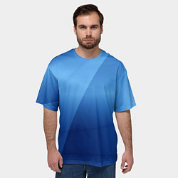 Футболка оверсайз мужская Небесные цвета, цвет: 3D-принт — фото 2