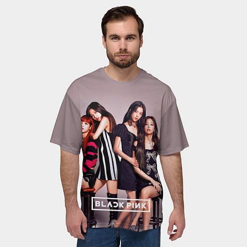 Мужская футболка оверсайз Blackpink kpop / 3D-принт – фото 3