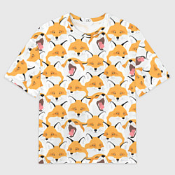 Мужская футболка оверсайз Хитрые лисы