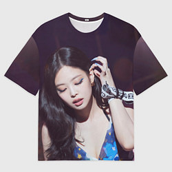 Футболка оверсайз мужская Дженни блэкпинк, цвет: 3D-принт