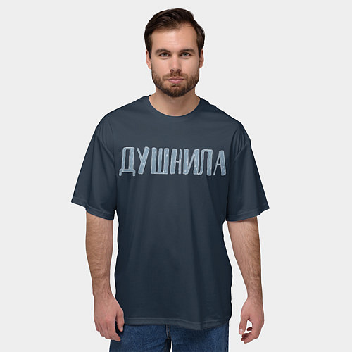 Мужская футболка оверсайз Зануда / 3D-принт – фото 3