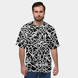Футболка оверсайз мужская Викторианский орнамент, цвет: 3D-принт — фото 2