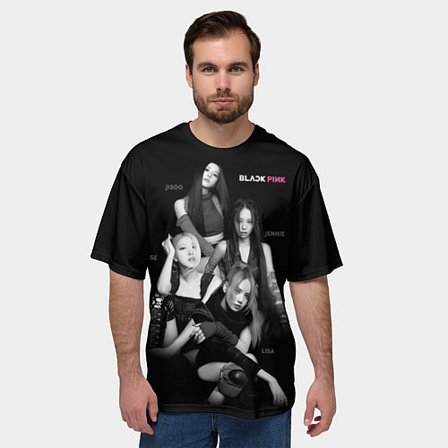 Мужская футболка оверсайз Blackpink girl group / 3D-принт – фото 3