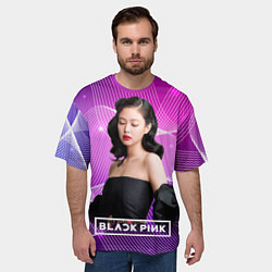 Футболка оверсайз мужская BlackPink Jennie, цвет: 3D-принт — фото 2