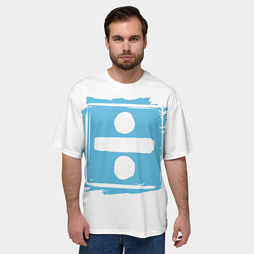 Мужская футболка оверсайз Ed Sheeran Divide / 3D-принт – фото 3