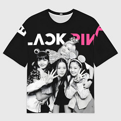 Футболка оверсайз мужская Blackpink funny girls, цвет: 3D-принт