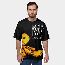 Футболка оверсайз мужская Korn - issues, цвет: 3D-принт — фото 2
