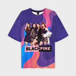 Футболка оверсайз мужская K-pop Blackpink girls, цвет: 3D-принт