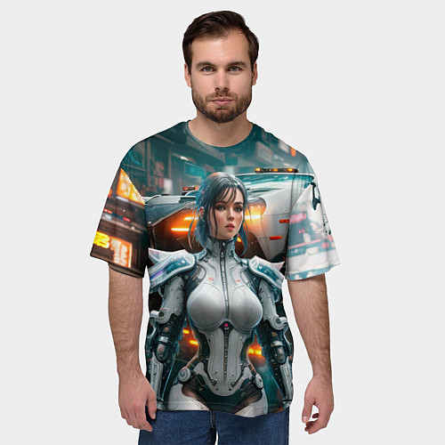 Мужская футболка оверсайз Охотница за головами / 3D-принт – фото 3