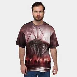 Футболка оверсайз мужская Атака титанов финал, цвет: 3D-принт — фото 2