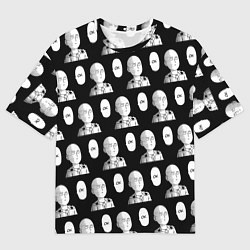 Футболка оверсайз мужская Saitama - ok pattern, цвет: 3D-принт