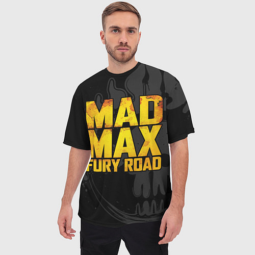 Мужская футболка оверсайз Mad max - what a lovely day / 3D-принт – фото 3