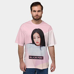 Футболка оверсайз мужская Jennie Kim Blackpink, цвет: 3D-принт — фото 2
