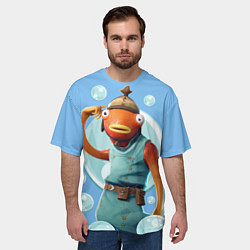 Футболка оверсайз мужская Карасьь из Фортнайт, цвет: 3D-принт — фото 2