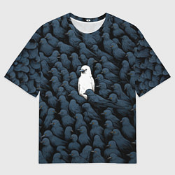 Футболка оверсайз мужская White crow, цвет: 3D-принт