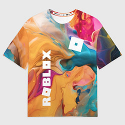 Мужская футболка оверсайз Roblox Logo Color
