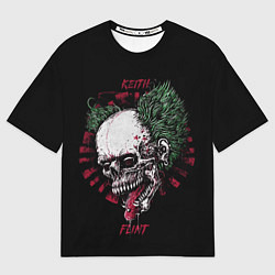 Футболка оверсайз мужская Keith flint draw head, цвет: 3D-принт