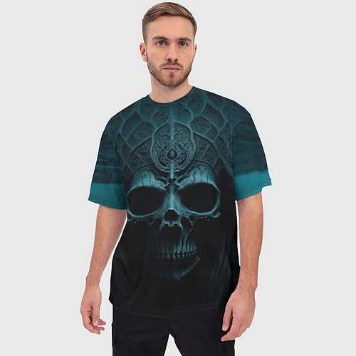 Мужская футболка оверсайз Темный жрец / 3D-принт – фото 3