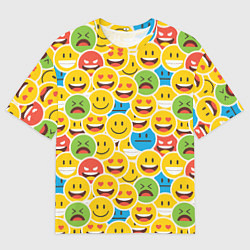 Футболка оверсайз мужская Интернет эмоции, цвет: 3D-принт