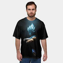 Футболка оверсайз мужская Vegeta - Dragon ball, цвет: 3D-принт — фото 2