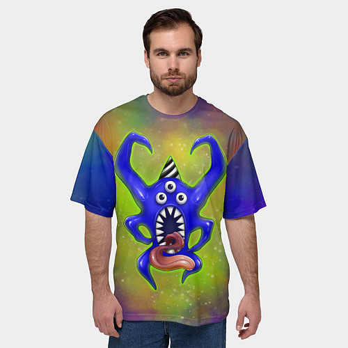 Мужская футболка оверсайз Nabnab - паук / 3D-принт – фото 3