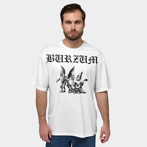 Мужская футболка оверсайз Burzum Gnoms Edition / 3D-принт – фото 3