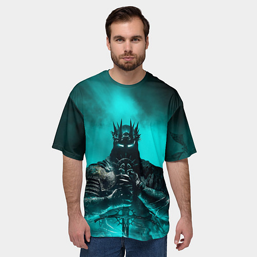 Мужская футболка оверсайз Рыцарь the lords of the fallen / 3D-принт – фото 3
