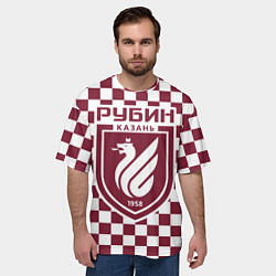 Футболка оверсайз мужская Рубин Казань, цвет: 3D-принт — фото 2