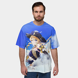 Футболка оверсайз мужская Навия, цвет: 3D-принт — фото 2