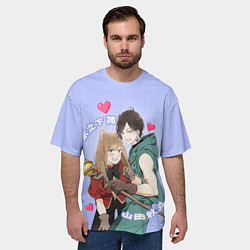 Футболка оверсайз мужская Моя любовь 999 уровня к Ямаде - персонажи игры, цвет: 3D-принт — фото 2