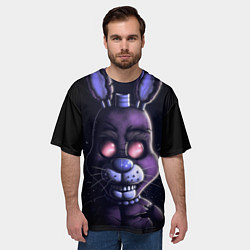 Футболка оверсайз мужская Five Nights at Freddys Bonnie, цвет: 3D-принт — фото 2