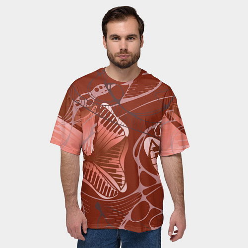 Мужская футболка оверсайз Свадебный марш / 3D-принт – фото 3