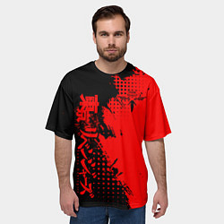 Футболка оверсайз мужская Группировка Вальхалла - Tokyo revengers, цвет: 3D-принт — фото 2