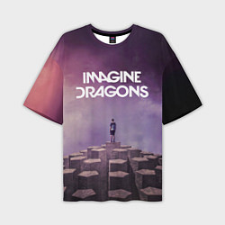 Футболка оверсайз мужская Imagine Dragons обложка альбома Night Visions, цвет: 3D-принт