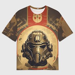 Футболка оверсайз мужская Боец в силовой броне, цвет: 3D-принт