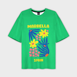 Футболка оверсайз мужская Марбелья - Испания, цвет: 3D-принт