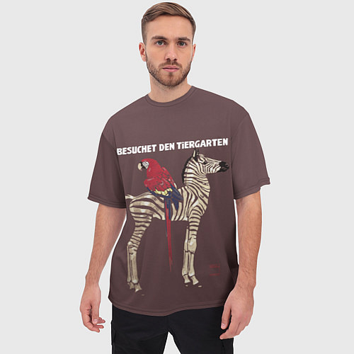 Мужская футболка оверсайз Зоопарк - Мюнхен / 3D-принт – фото 3