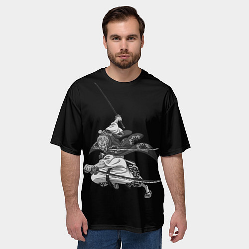 Мужская футболка оверсайз Ророноа Зоро - One Piece / 3D-принт – фото 3