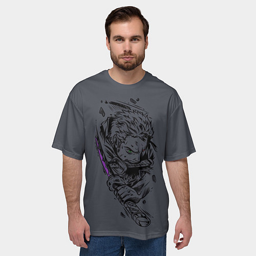 Мужская футболка оверсайз One Piece - Roronoa Zoro / 3D-принт – фото 3