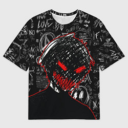 Футболка оверсайз мужская Токийский гуль - Dead inside mood, цвет: 3D-принт
